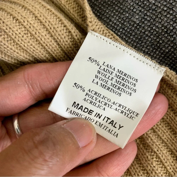 90s Vintage Alberto Cacciari Merino Wool Blend Front Zip Up Jacket No Size - Picture 6 of 11